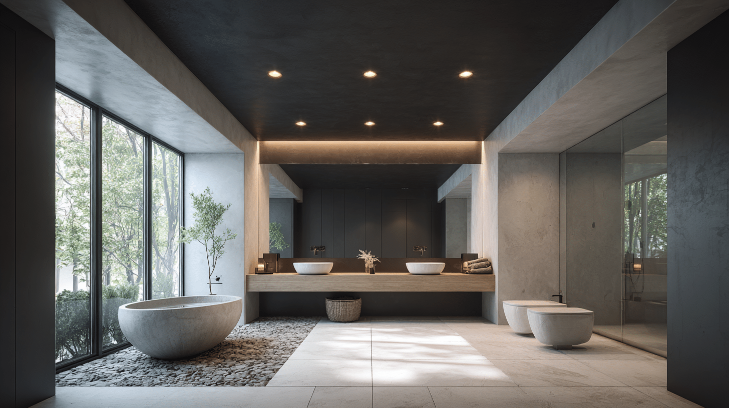 Inverted Volume Bathroom