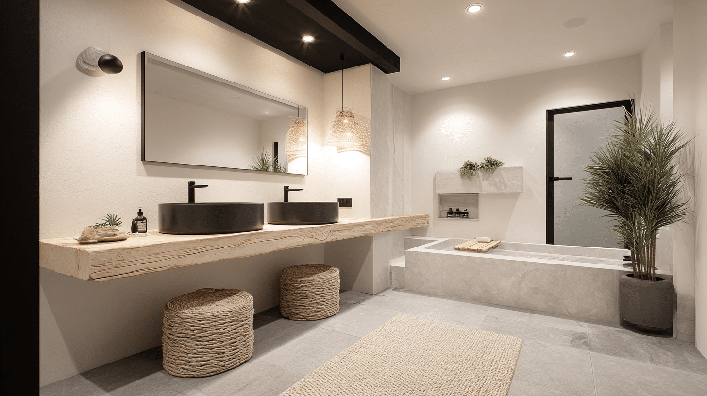 Monochrome Retreat with Soft Black Accents