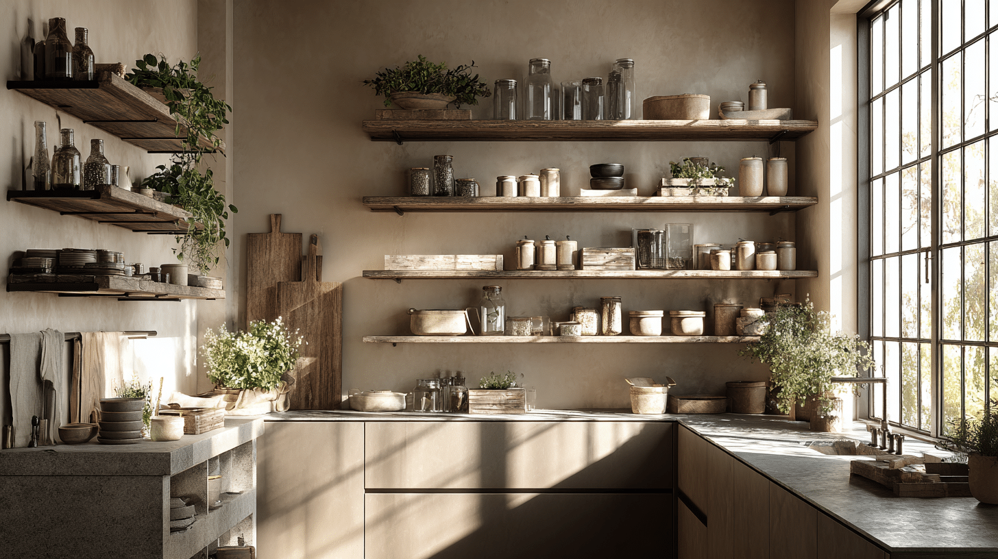 Multi-Level Open Shelving