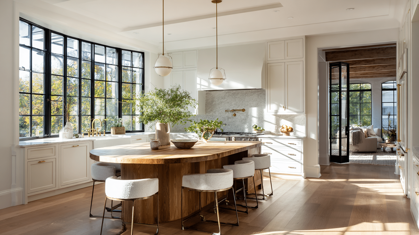 Oval Butcher-Block Prep Table