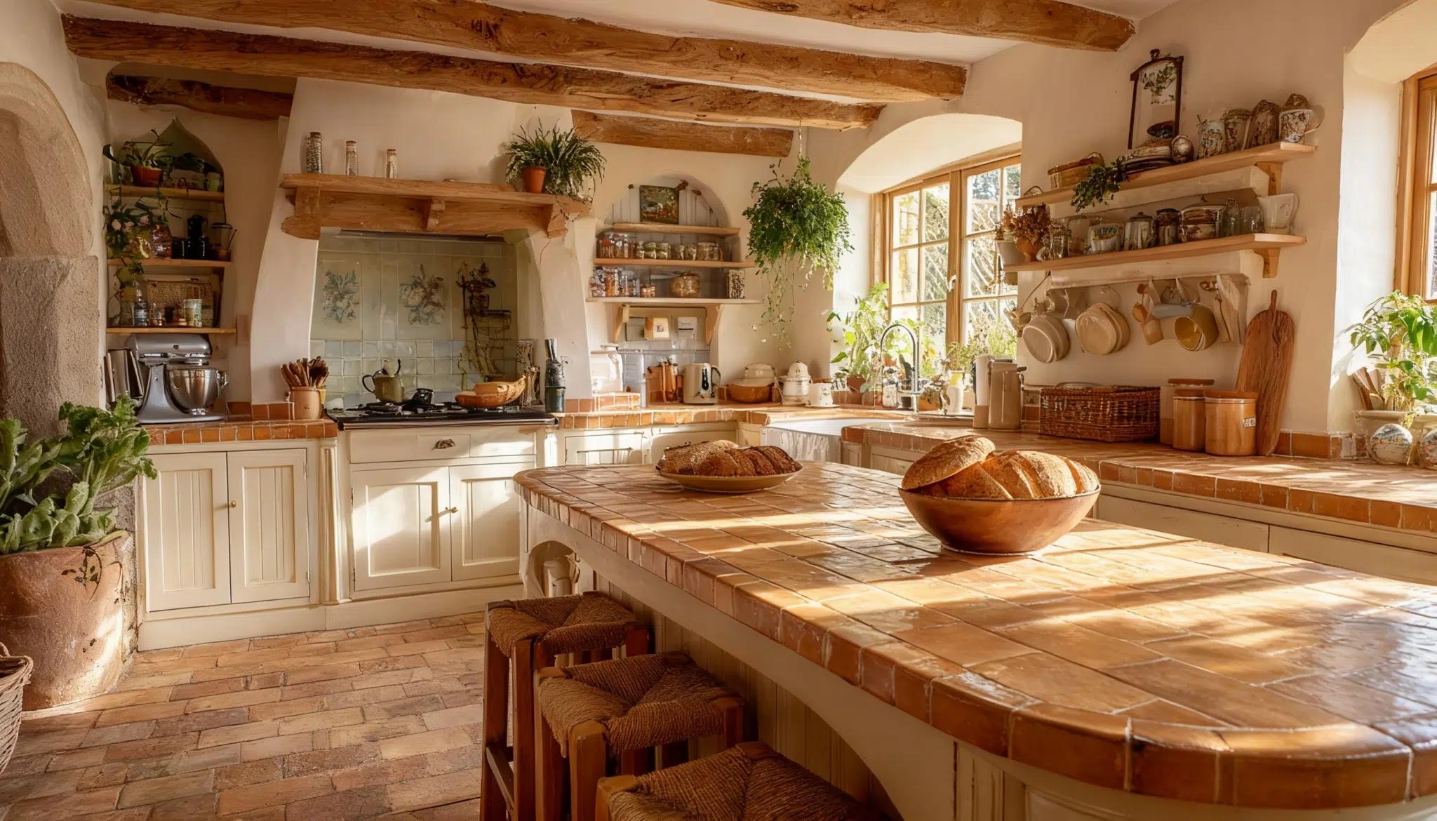 Terracotta Tile Counter Edges