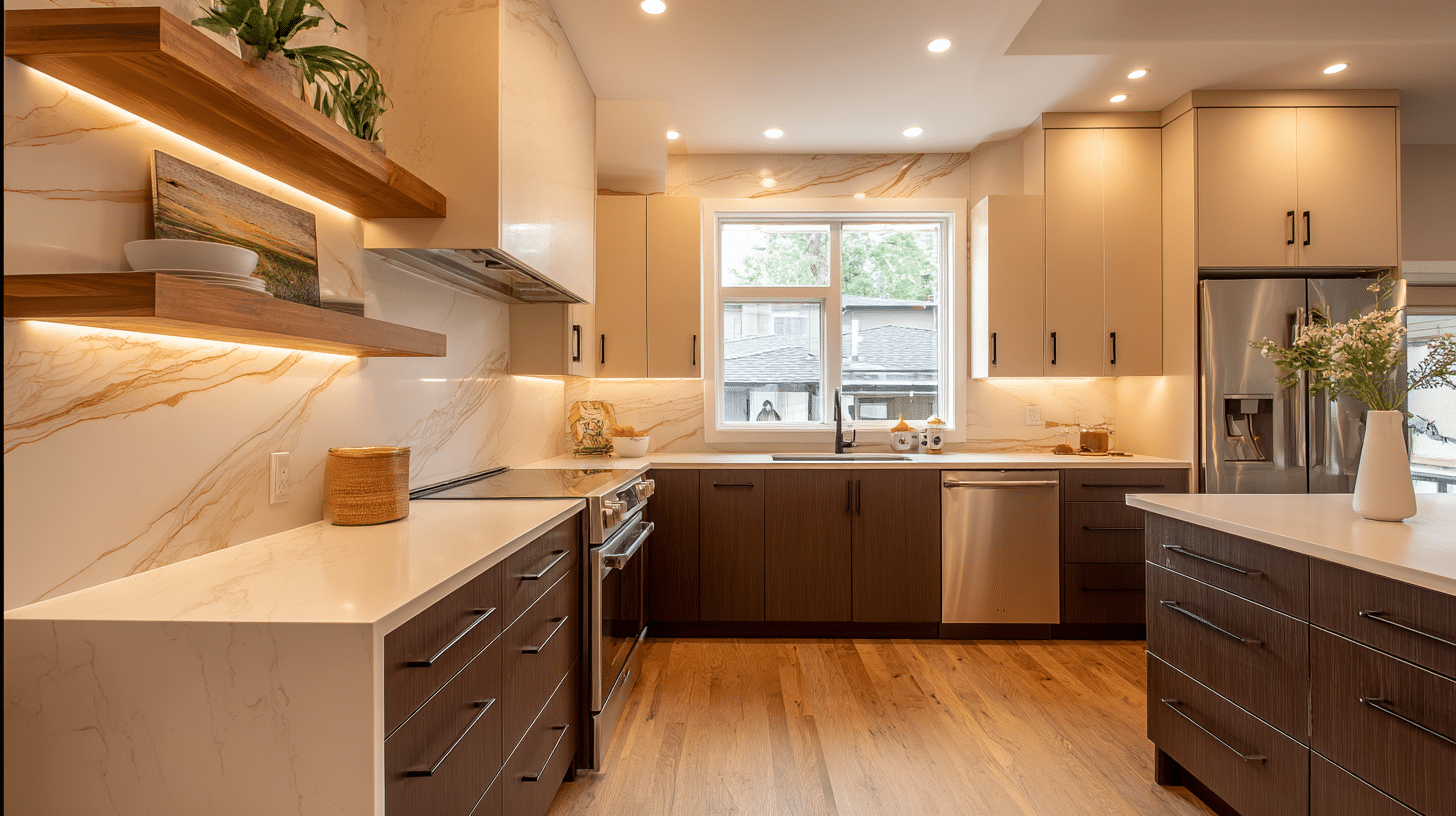 beige uppers with brown lowers