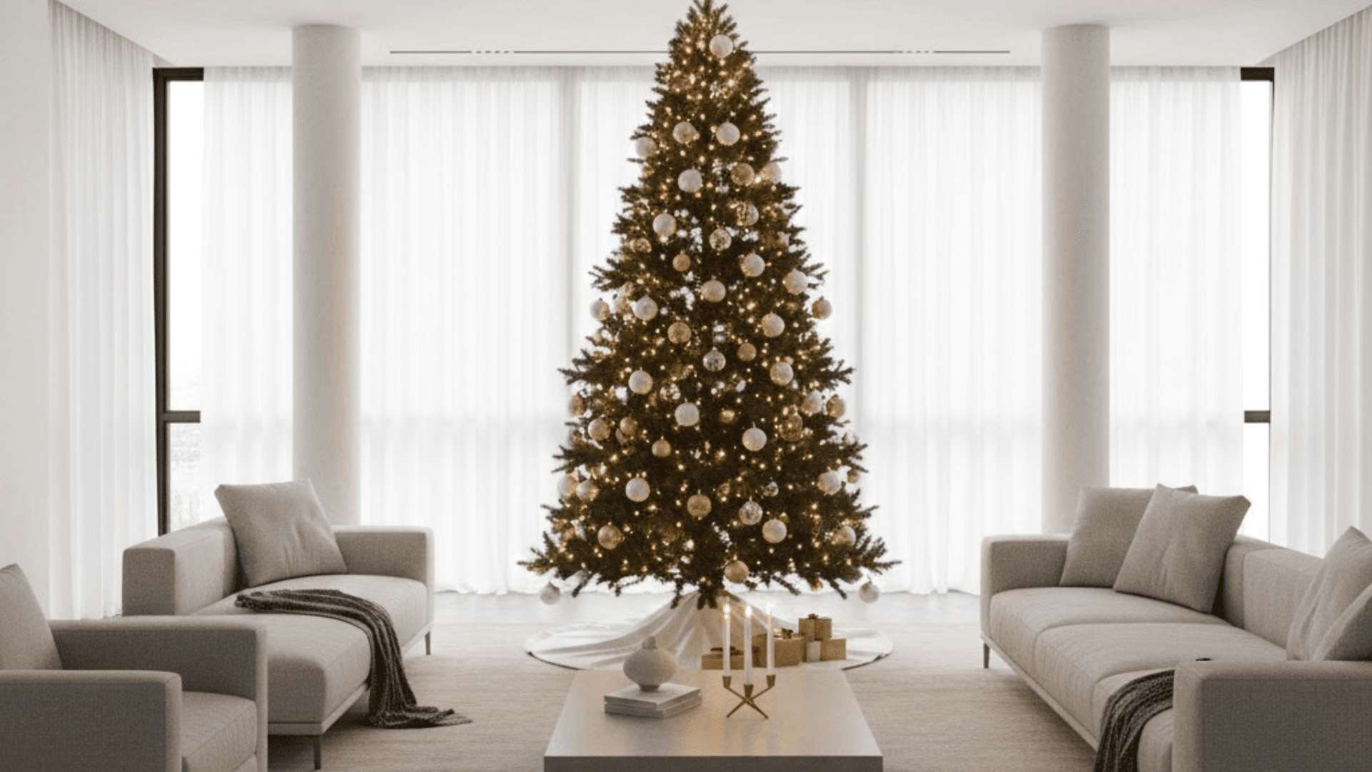 best living room cozy christmas decoration