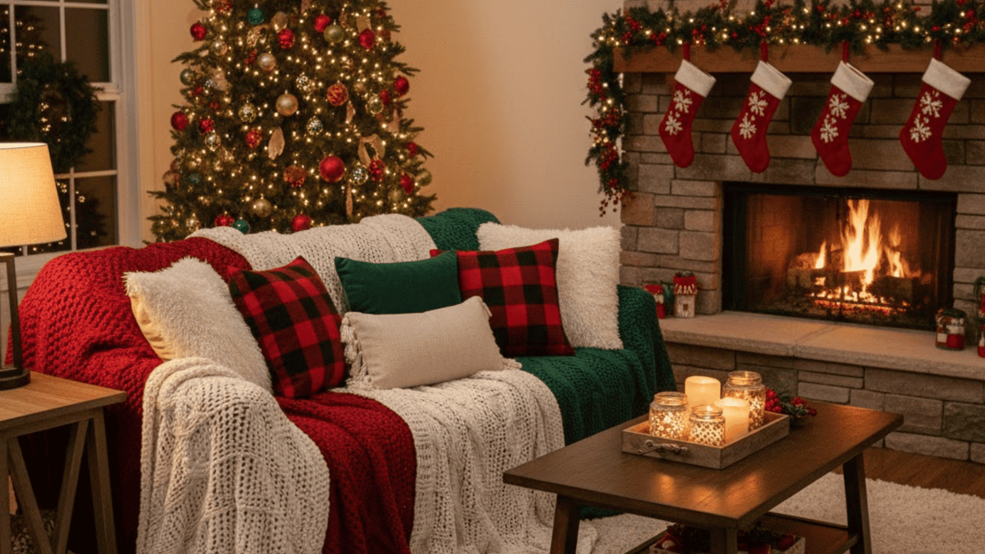 christmas living room cartoon