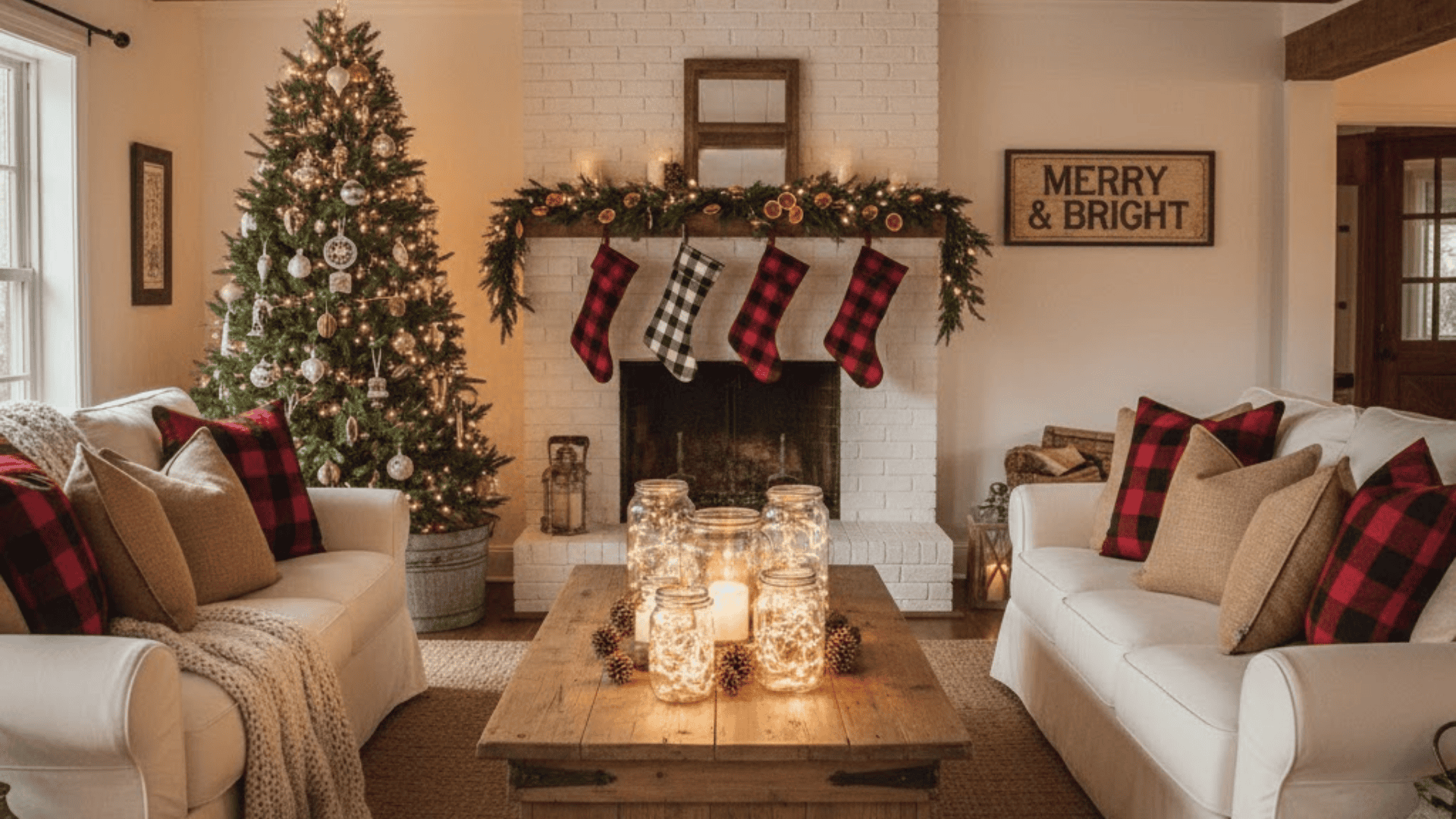 christmas living room idea pinterest
