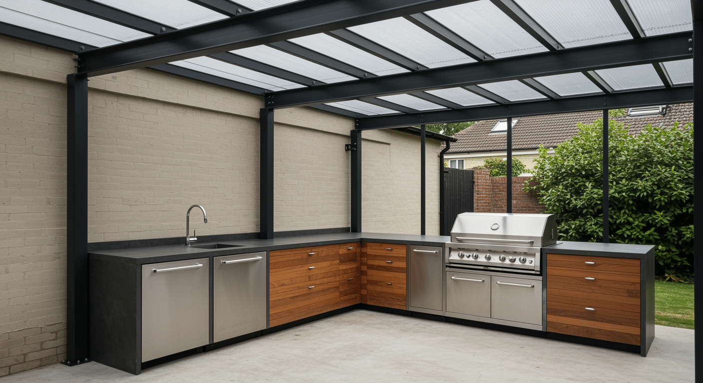 contemporary steel frame