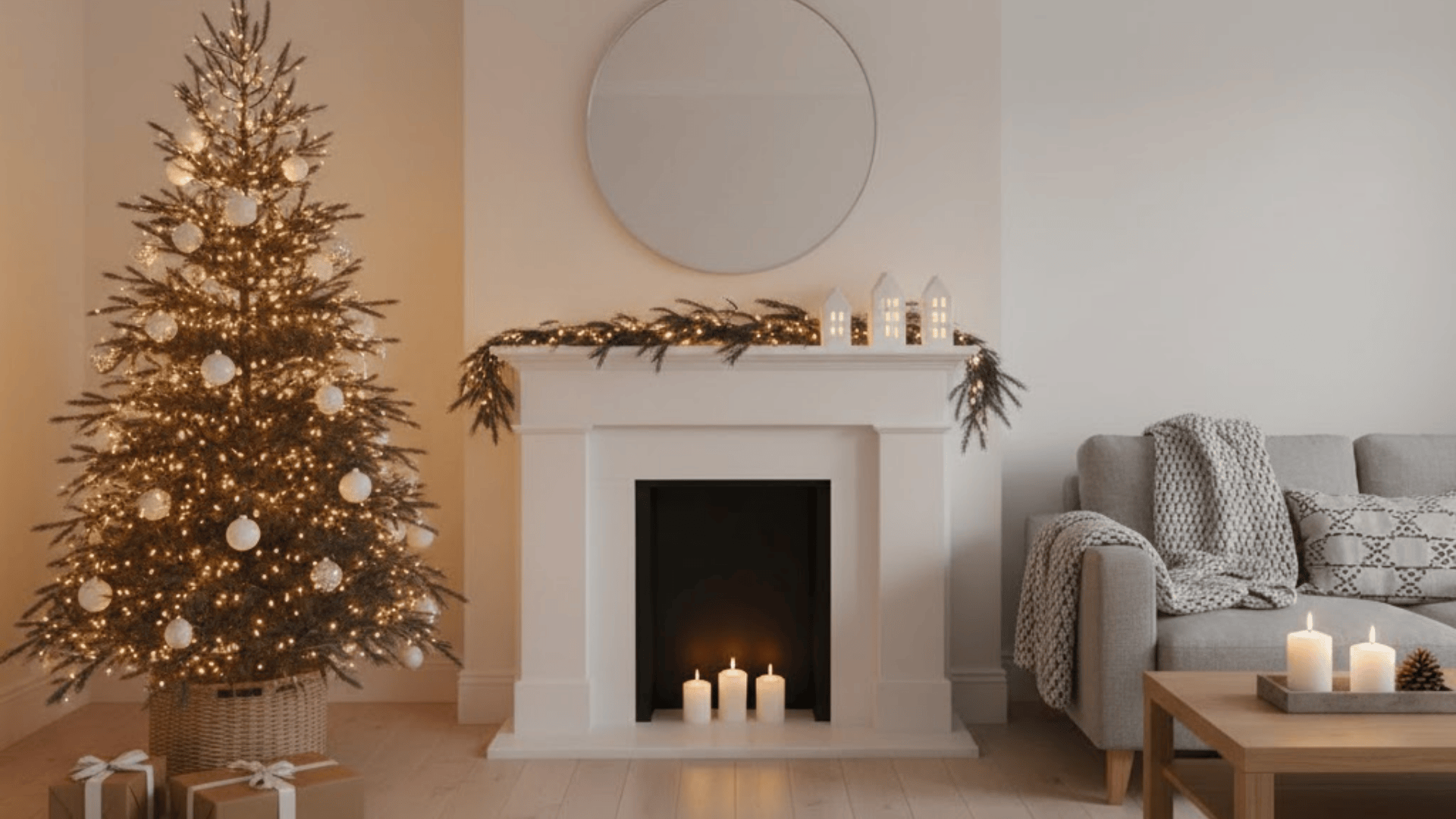 cozy christmas room decoration
