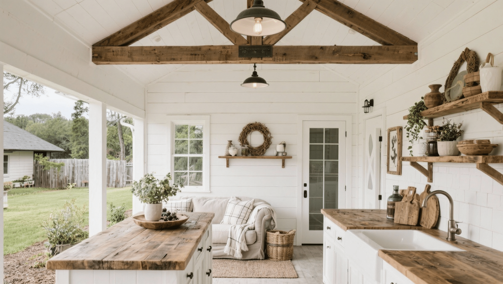 farmhouse shiplap style