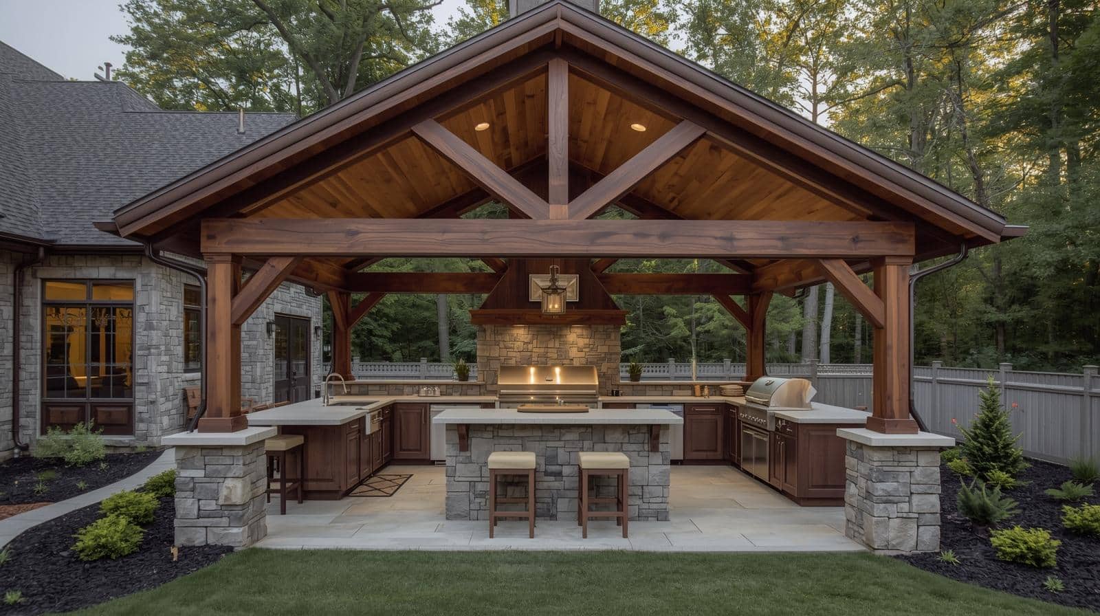 gable roof traditional style