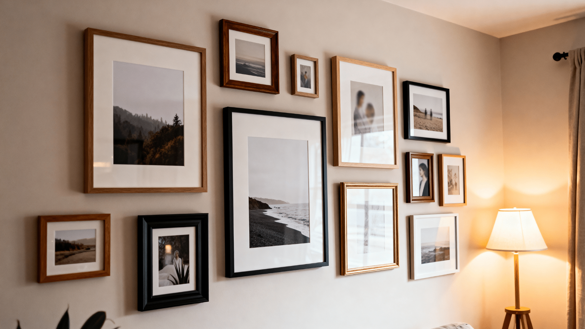 hang art at different heights