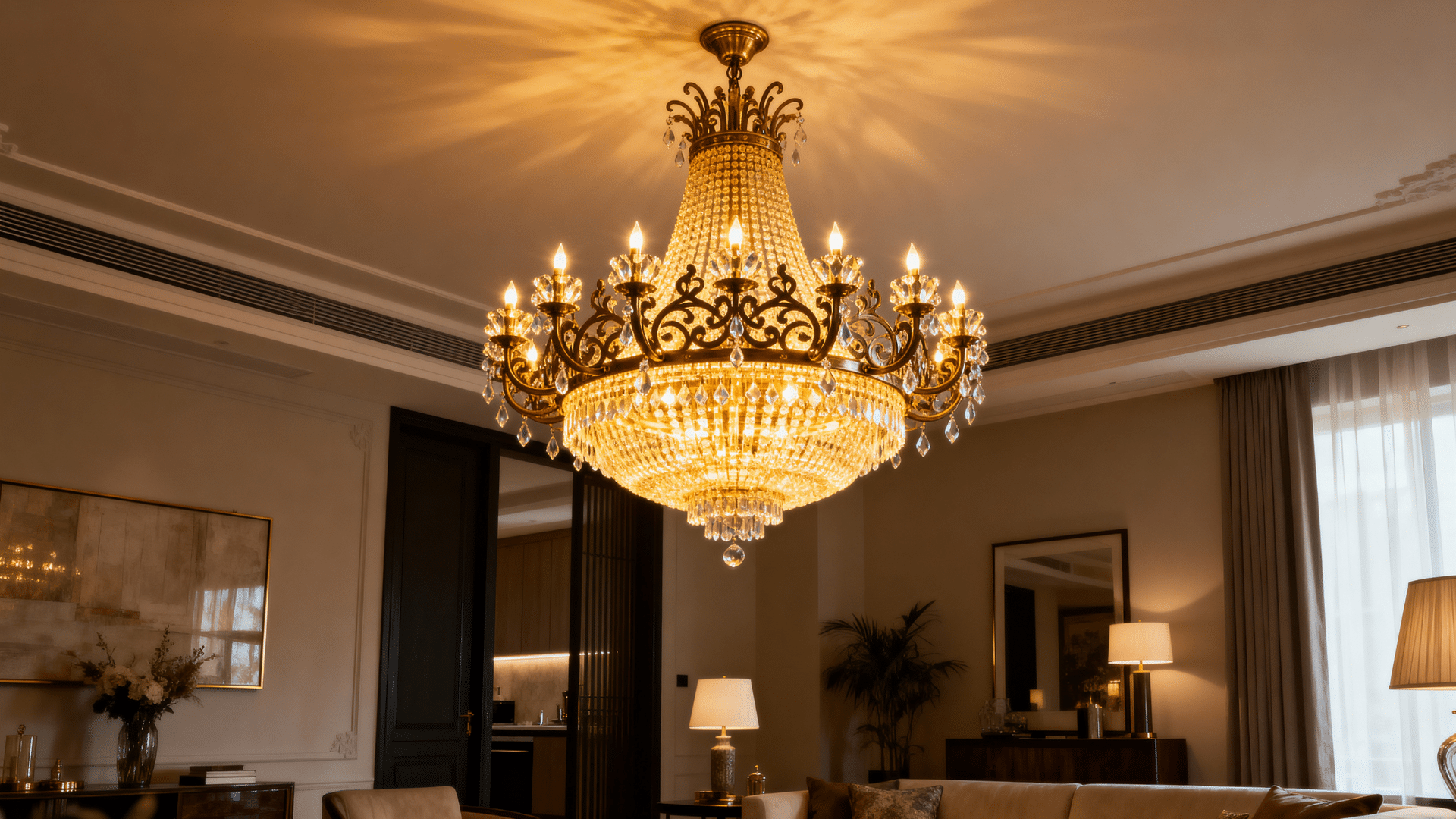install statement lighting fixtures
