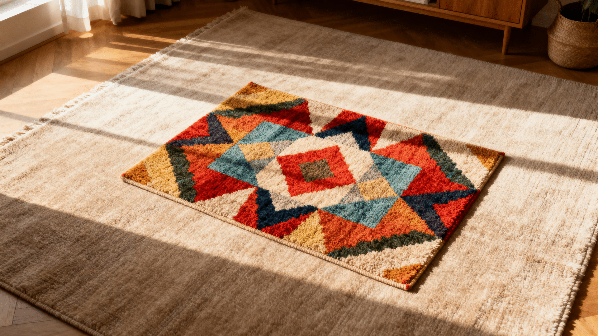 layer rugs for depth