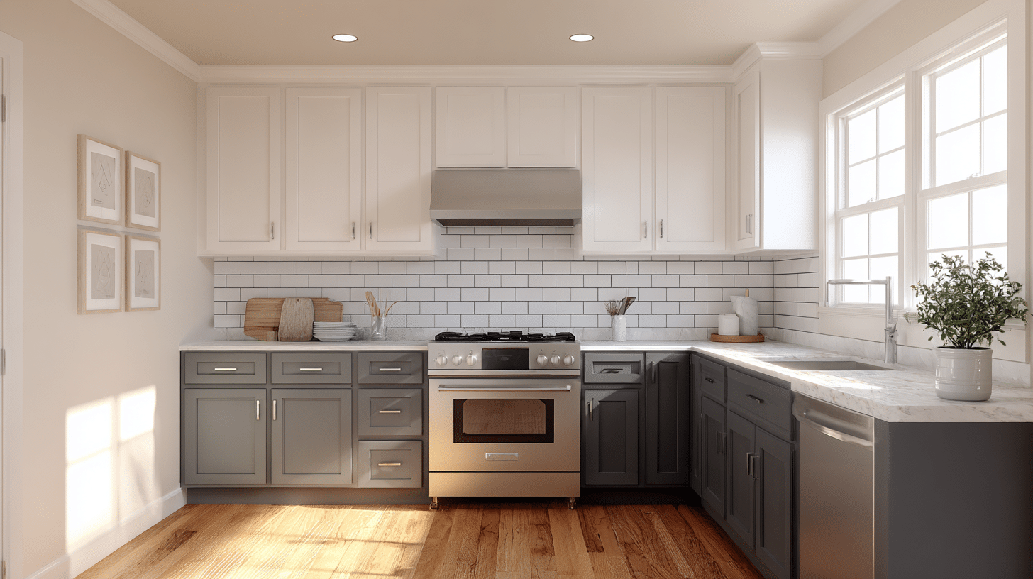 light uppers with dark lowers