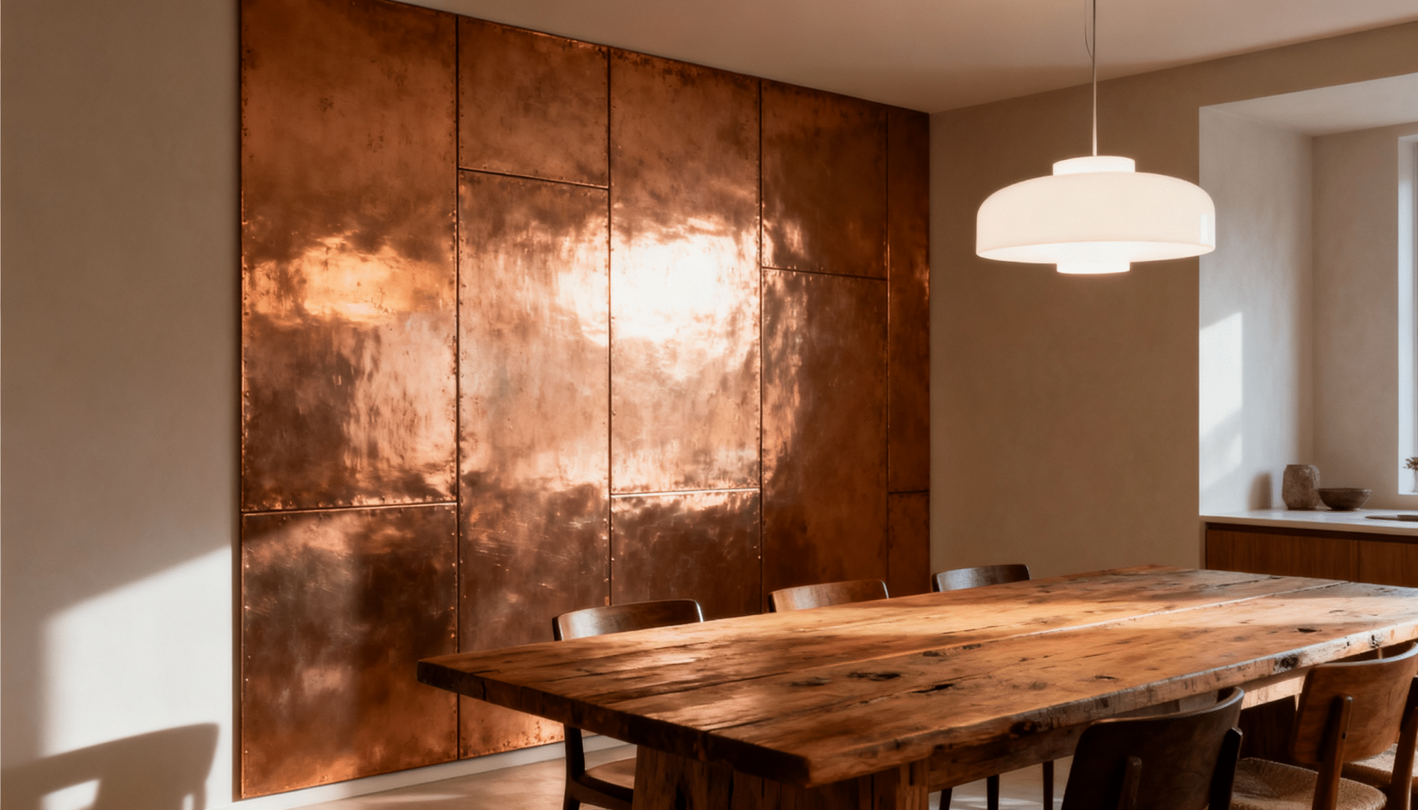 metallic wall panels