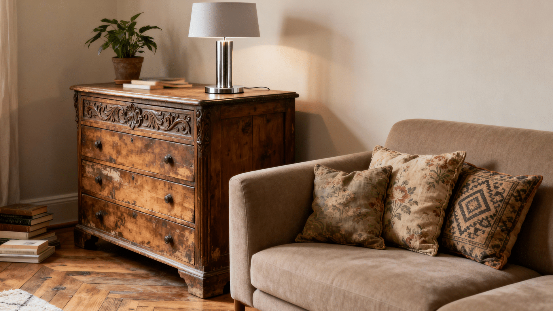 mix old and new pieces