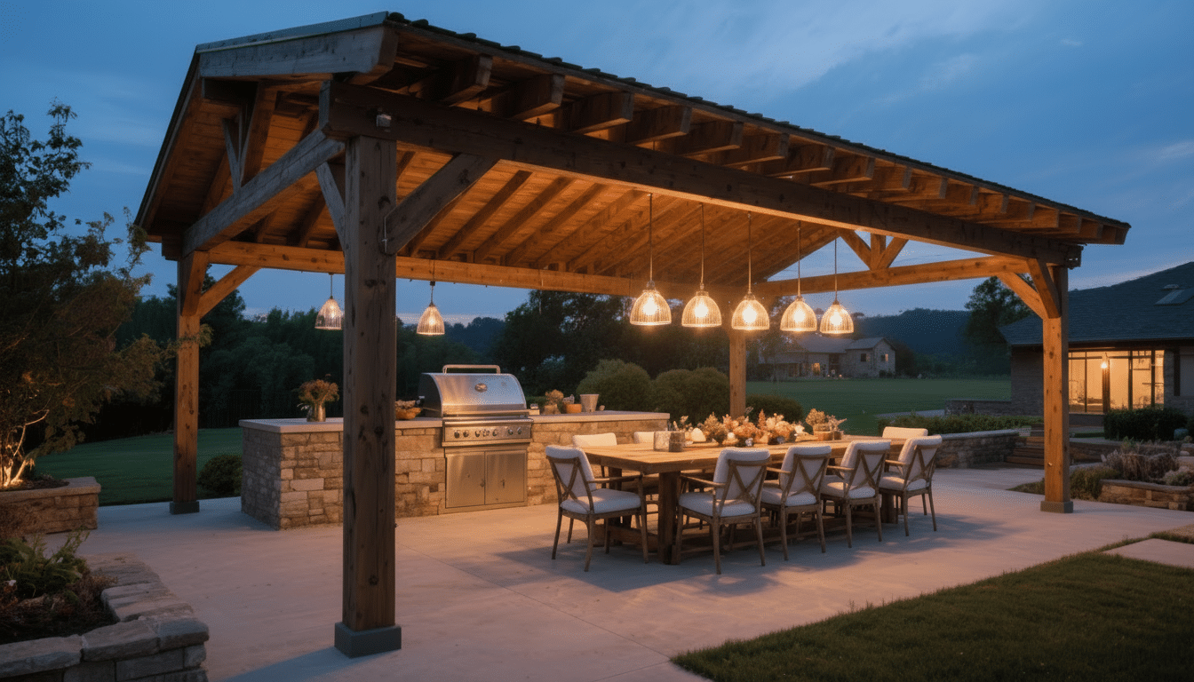 pavilion with dining area
