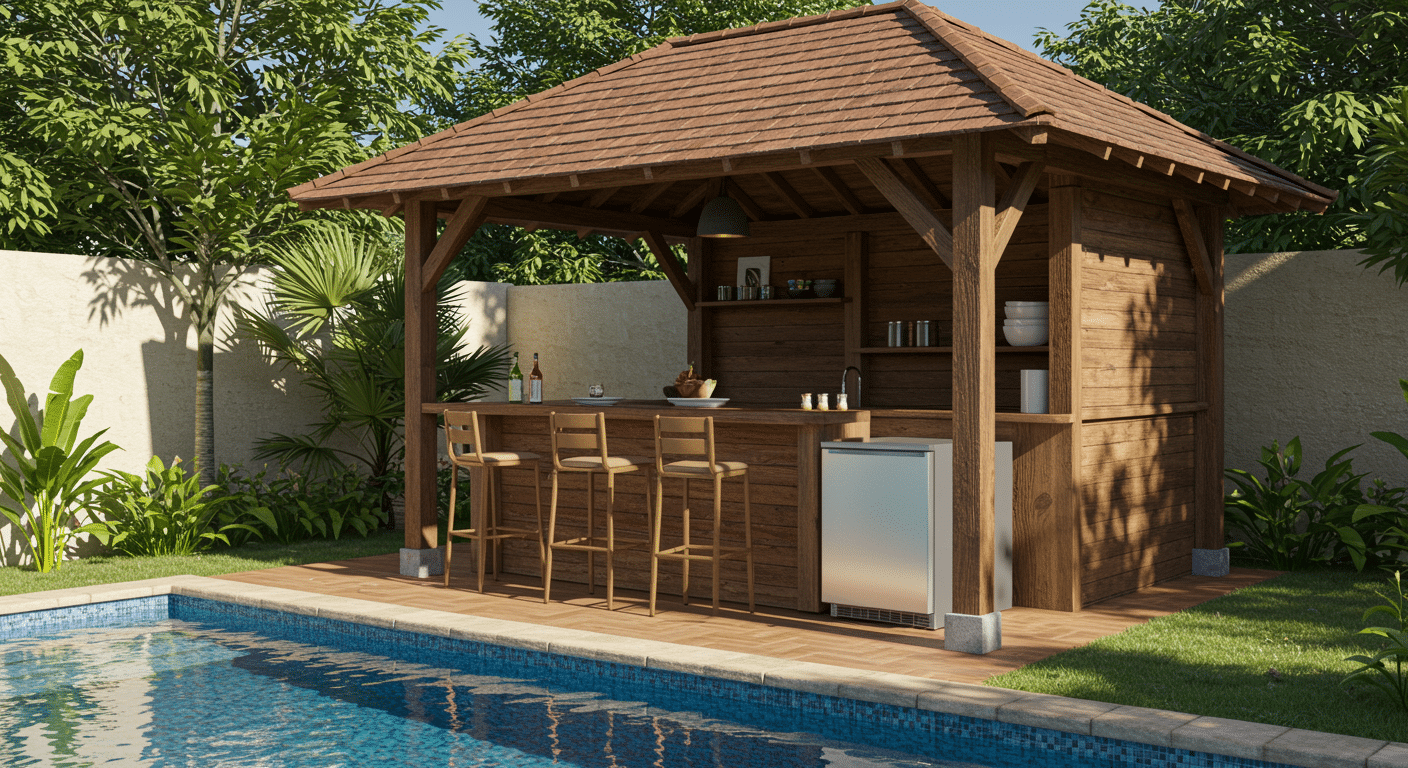 poolside cabana kitchen