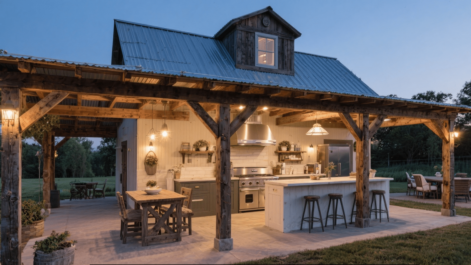 rustic barn style cover