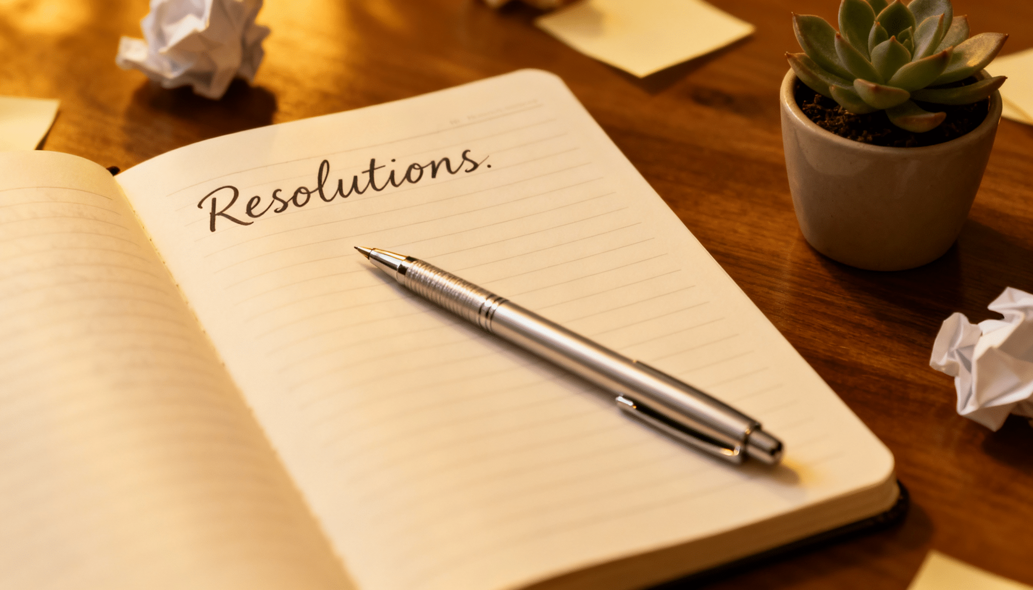 write your resolutions