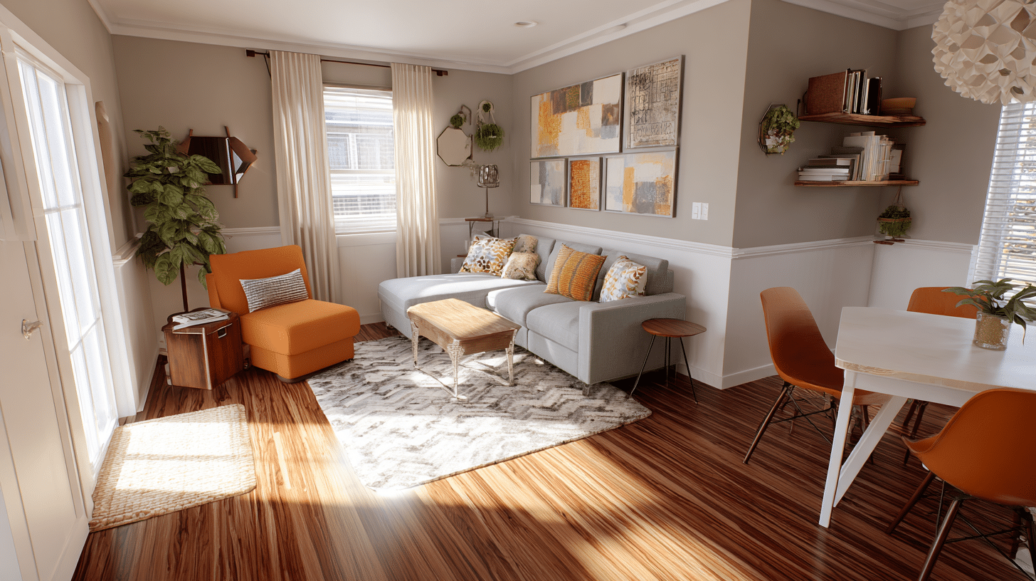 4 corner seating layout