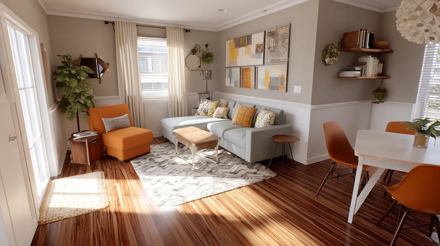 4 corner seating layout