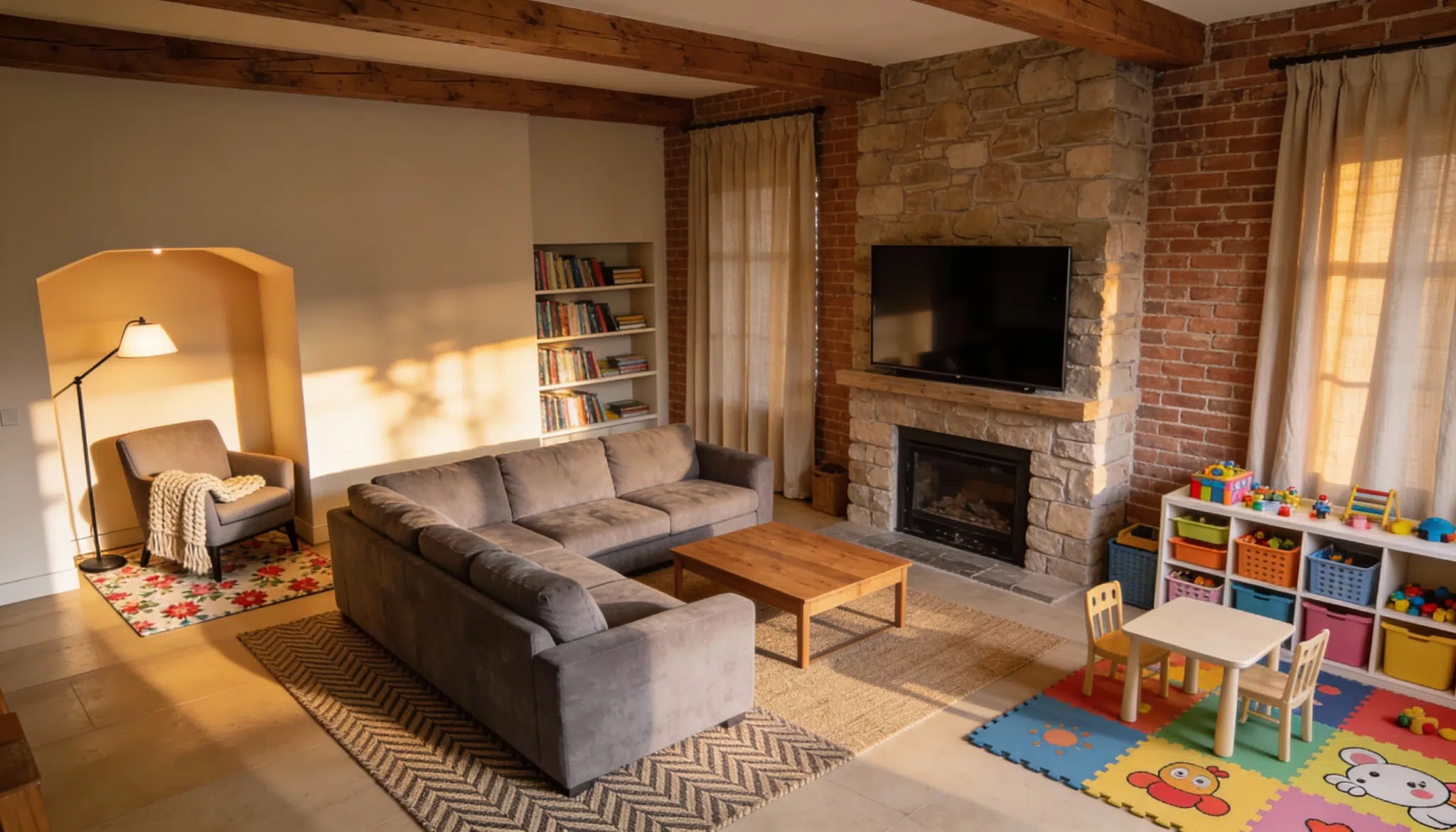 9 zoned living room layout