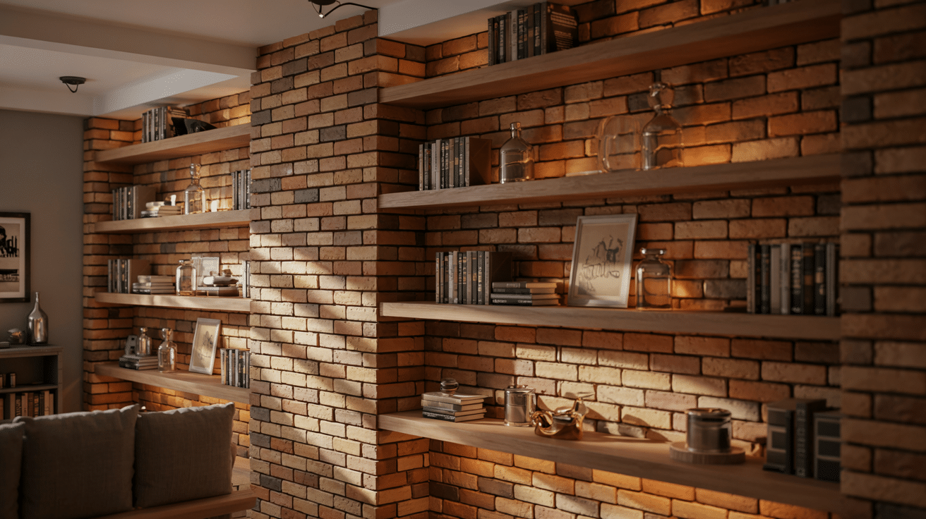 accent lighting to highlight architectural details