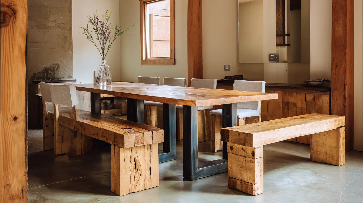 block chairs and benches