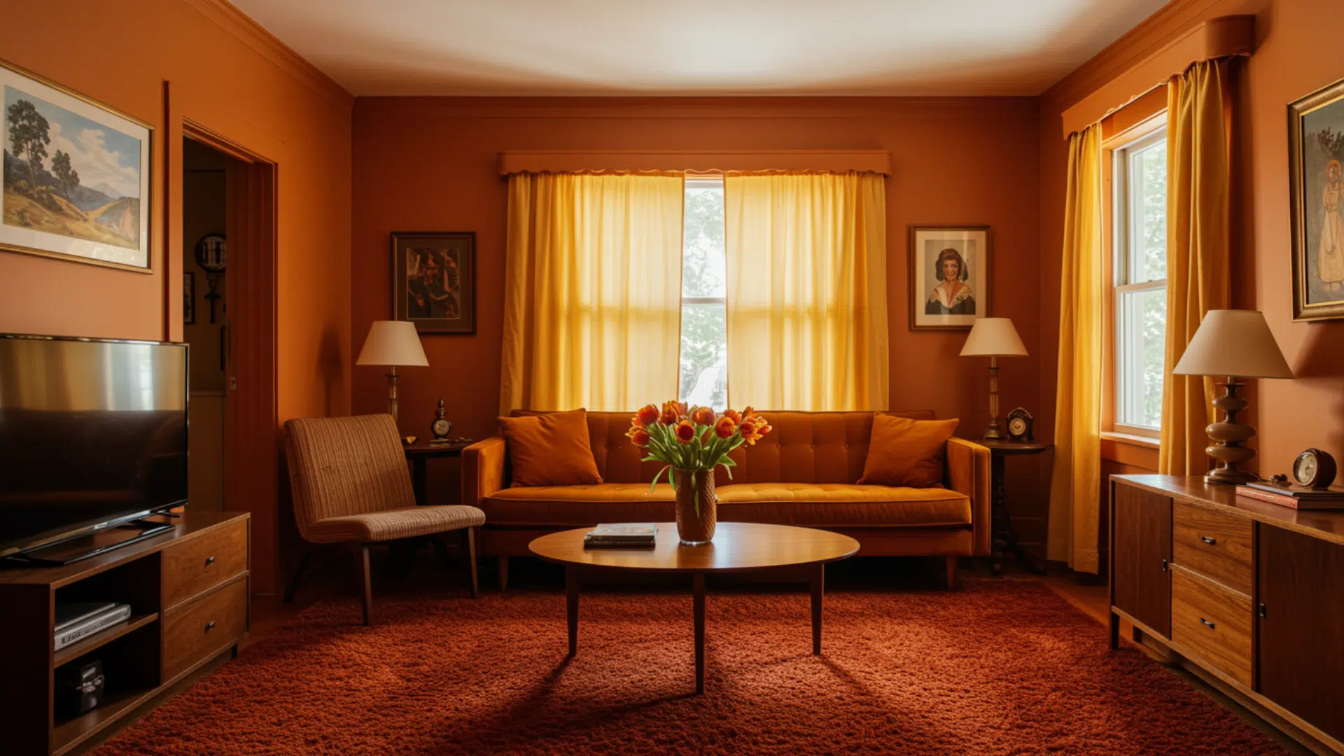 key visual elements that instantly signal the 1970s Furniture shapes and layouts