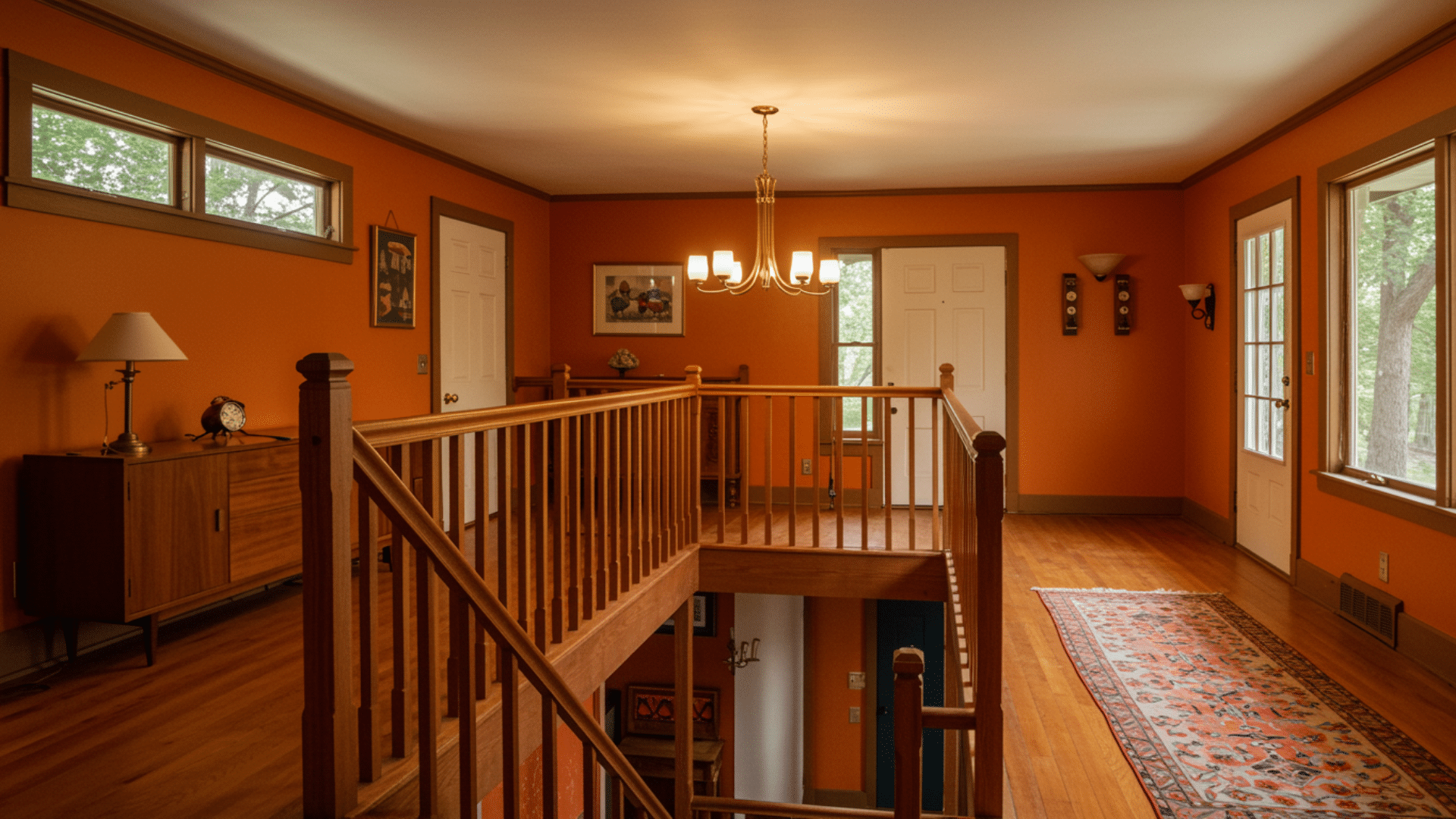 key visual elements that instantly signal the 1970s materials and finishes