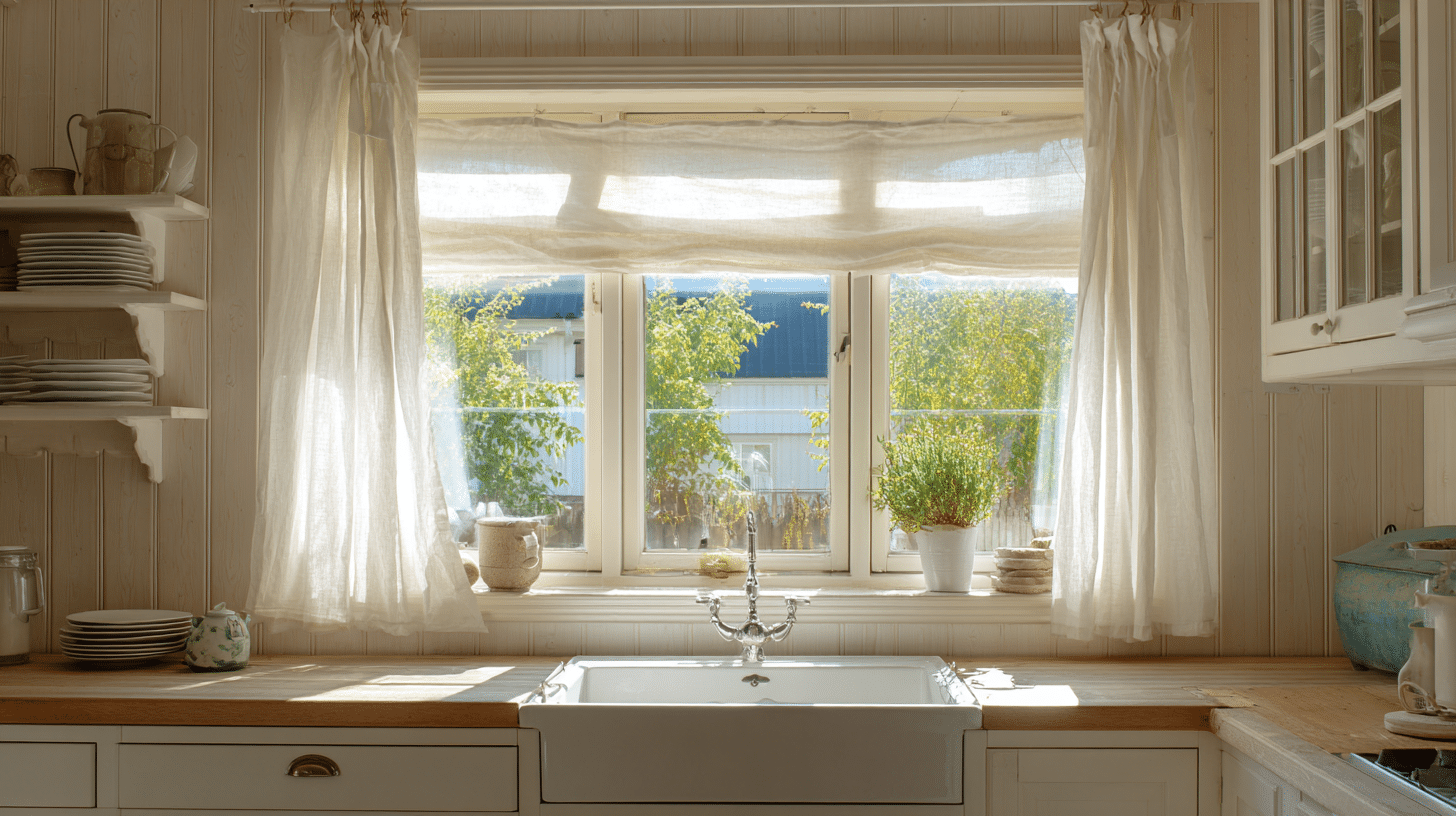 kitchen curtain length