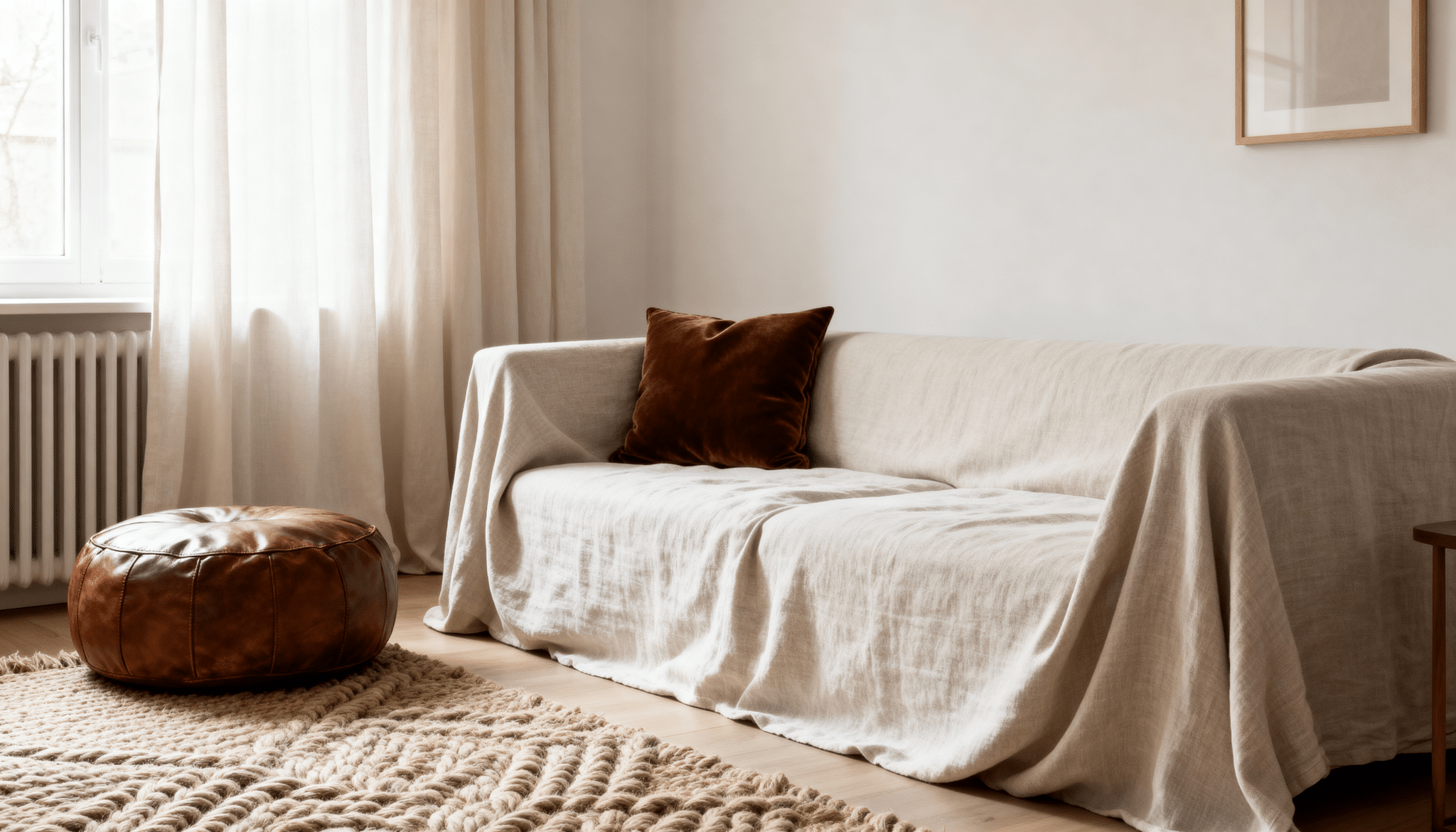 mix of textured fabrics