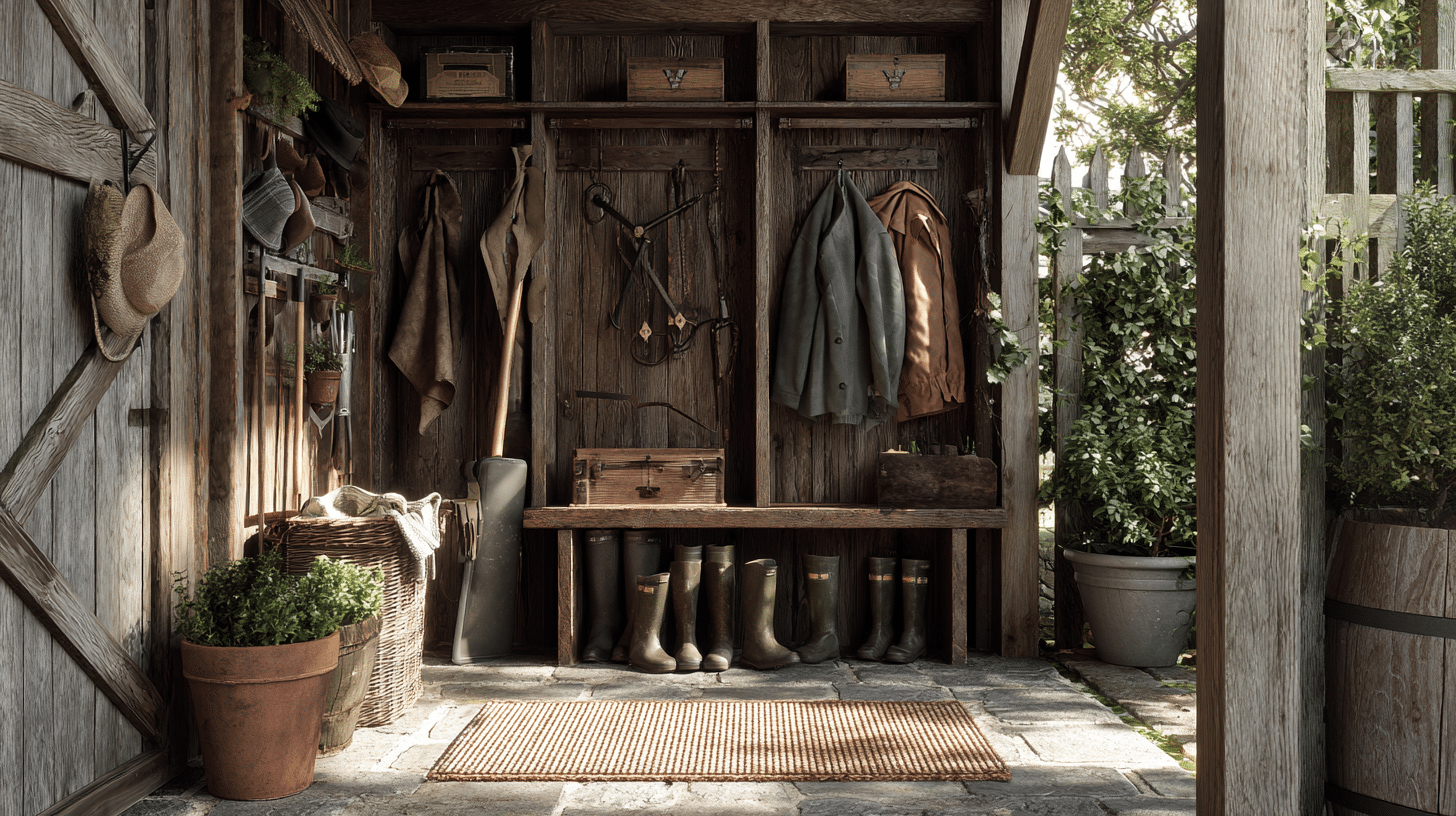 patio or garden entry mud rooms