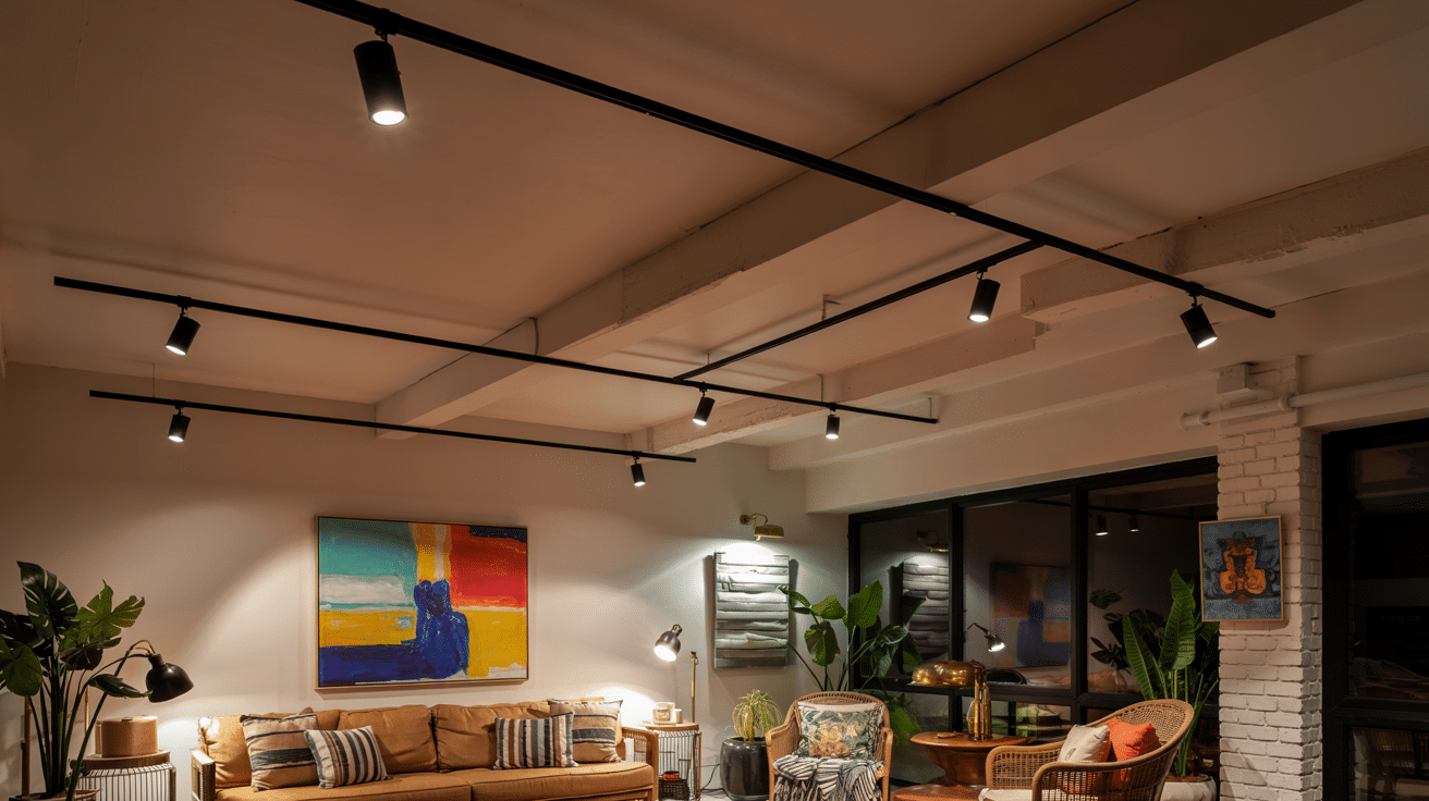 track lighting for directional light without lowering height