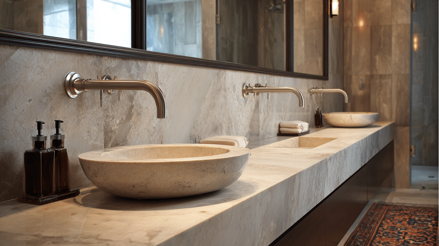 wall mounted faucets to free up counter space