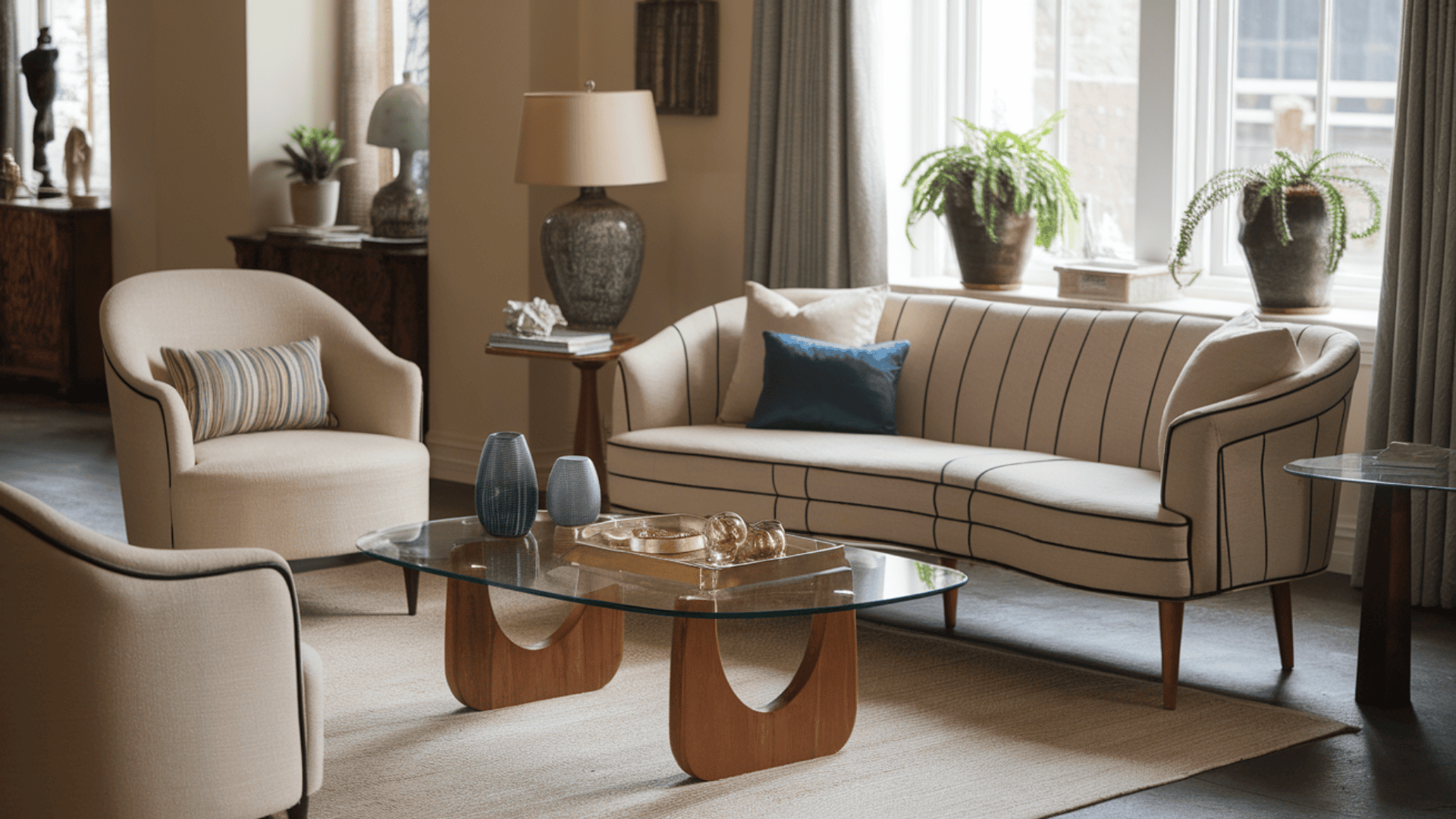 transitional living room