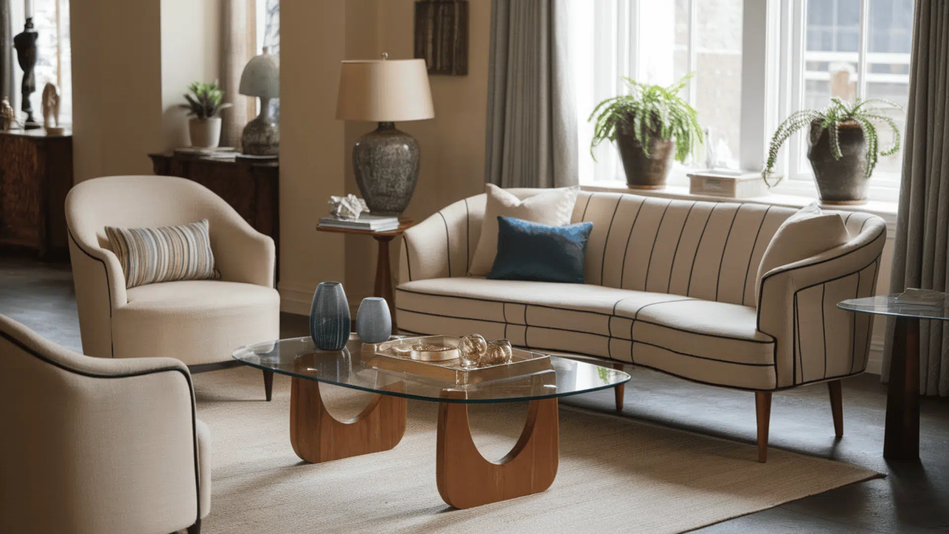 transitional living room