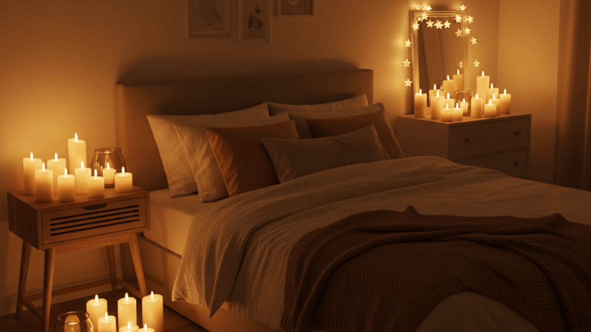 aesthetic cozy bedroom idea