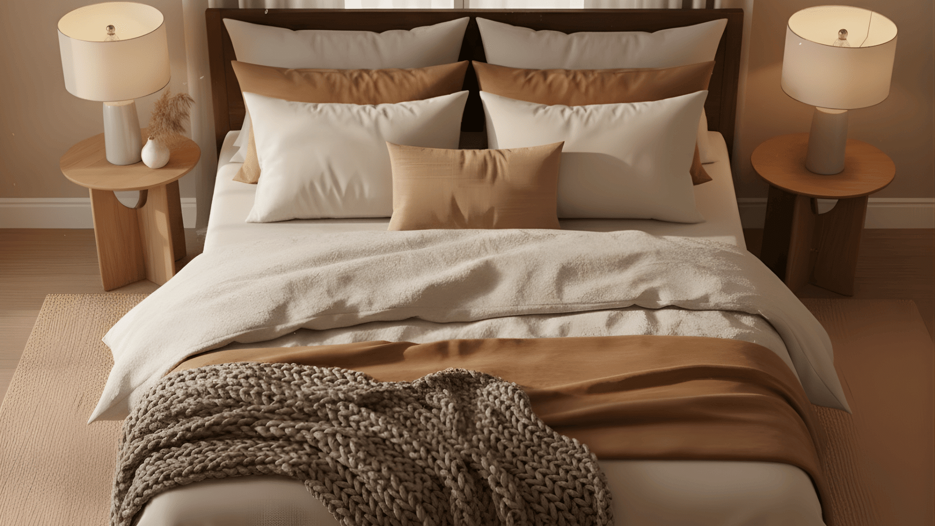 night warm cozy aesthetic bedroom