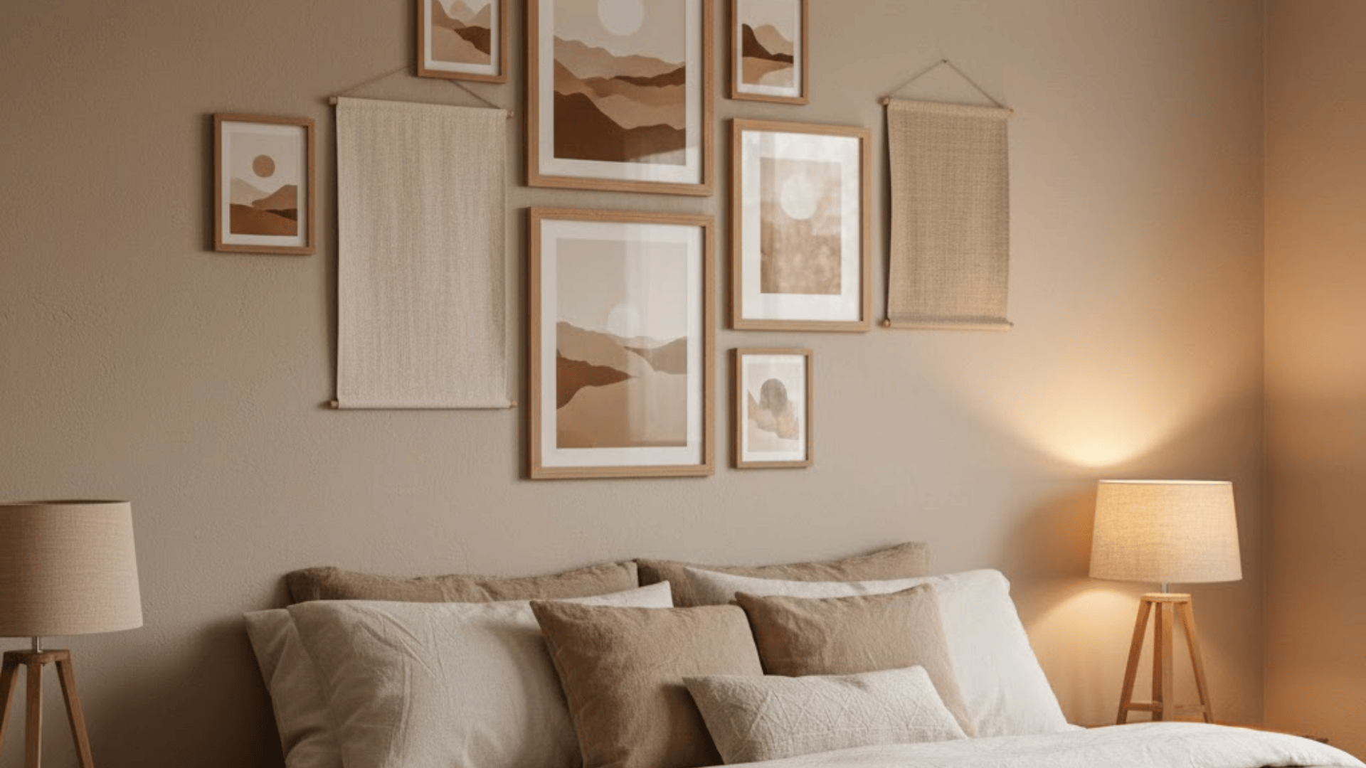 warm cozy aesthetic bedroom decor