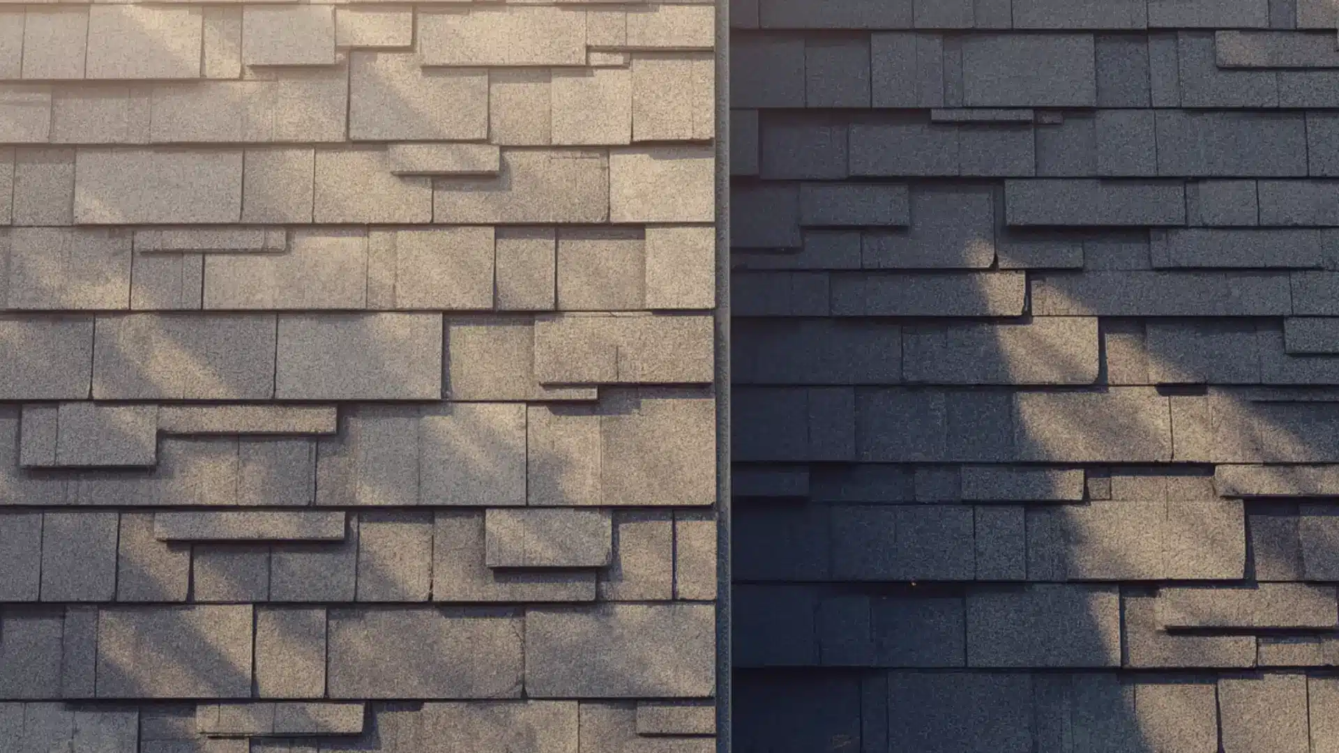 Architectural asphalt shingles with layered dimensional texture