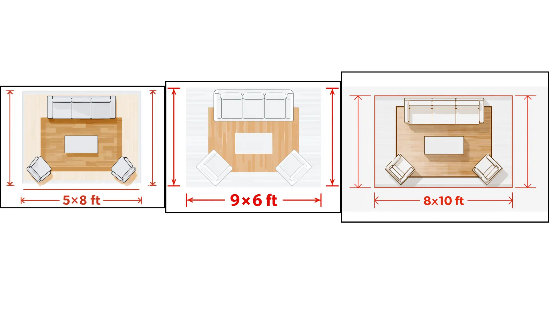 Diagram showing the dimensions of a living room and dining room, labeled with measurements for clarity.